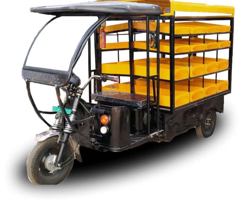Battery Operated E Rickshaw Food Cart